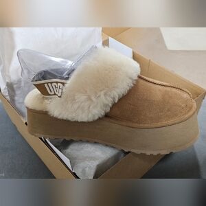 UGG Funkette platform slipper Chestnut 10
